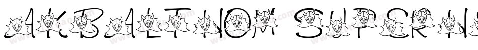 AKbalthom Superhero字体转换